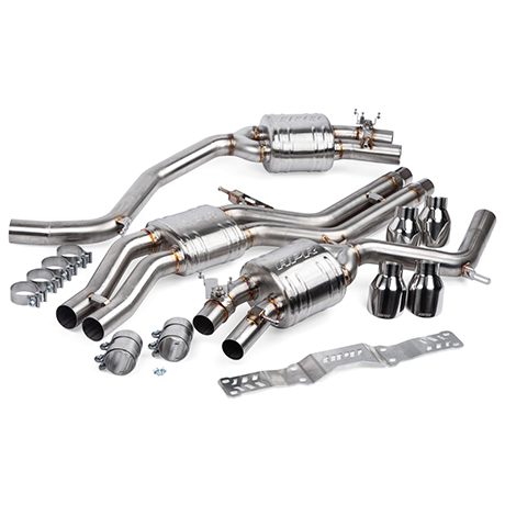 带中央消声器的 APR CATBACK 排气系统 - 4.0 TFSI - C7 S6 和 S7 CBK0011