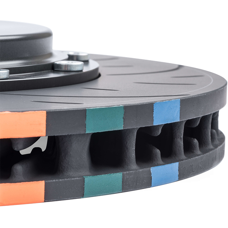 APR 刹车盘 - 350X34MM 2 件 6 活塞套件 - 前 - 红色 - (MQB 340MM)     BRK00003