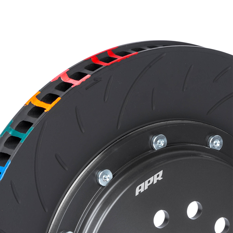 APR 刹车盘 - 380X34MM 2 件 6 活塞套件 - 前 - 黑色 - (MLB 345MM)     BRK00026