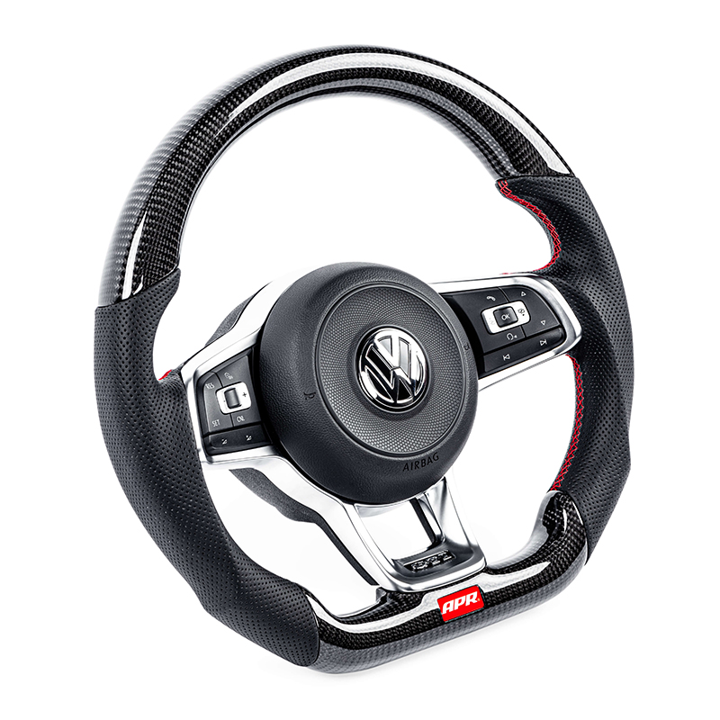 APR碳纤维方向盘- MK7 GTI/GLI 红色 (带拨片)     MS100201